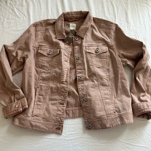 j. jill denim • blush pink denim jacket